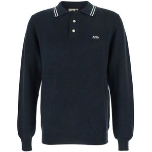 Autry, Heren, Tops, Blauw, Maat: M Zijde,