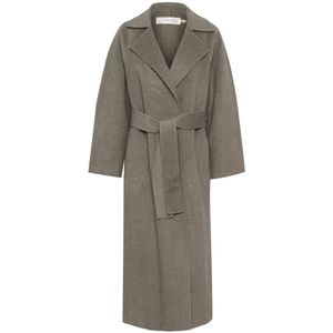 InWear - Tussenmantel - Beige - Oversized - Lange Pasvorm