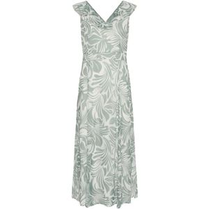 Kaffe - KAElsa - Jurk - Jade Groen / Wit - Mouwloos - Bloemenprint