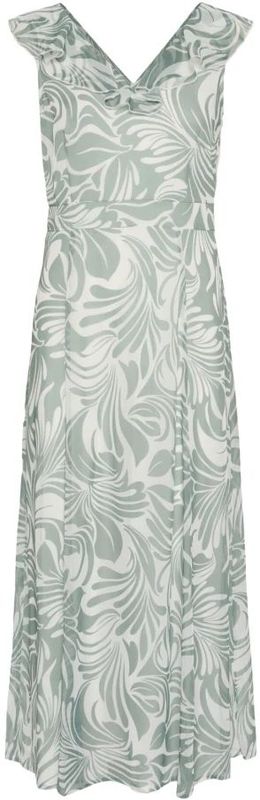 Kaffe - KAElsa - Jurk - Jade Groen / Wit - Mouwloos - Bloemenprint