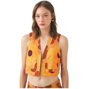 Antik Batik, Dames, Tops, Veelkleurig, Maat: S Katoen,