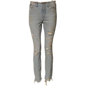 Dolce & Gabbana, Dames, Jeans, Blauw, Maat: XS Denim,