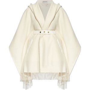 Moncler, Dames, Jassen, Beige, Maat: ONE Size Wol,