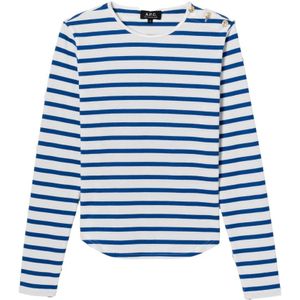 A.p.c., Dames, Tops, Wit, Maat: L Katoen,