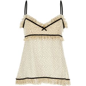 Valentino Garavani, Dames, Tops, Beige, Maat: S Zijde,