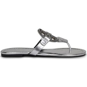 Tory Burch, Dames, Schoenen, Grijs, Maat: 36 EU