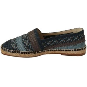 Dolce & Gabbana - Espadrille Schoenen - Blauw - Leer