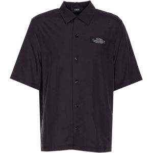 Amiri, Heren, Overhemden, Zwart, Maat: S