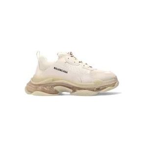 Balenciaga Triple s heldere enige sneakers , Beige , Heren , Maat: 42 EU