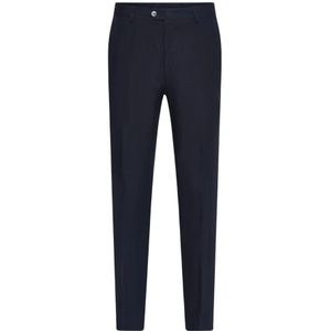 Oscar Jacobson, Heren, Broeken, Blauw, Maat: M Linnen,