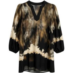 2-Biz, Dames, Blouses & Shirts, Veelkleurig, Maat: S Viscose,