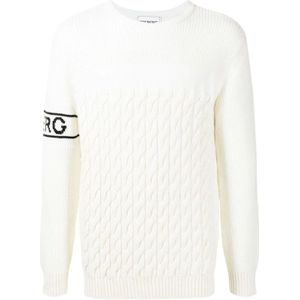 Iceberg, Heren, Truien, Wit, Maat: XL Katoen,