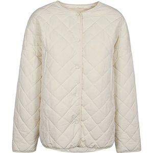 Sandbeige, Dames, Jassen, Wit, Maat: M Nylon,