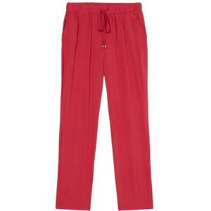 Oltre, Dames, Broeken, Rood, Maat: M Viscose,