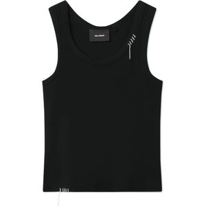 Axel Arigato, Dames, Tops, Zwart, Maat: XS Katoen,