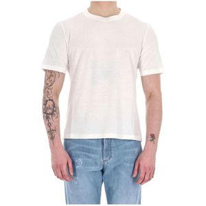 Brunello Cucinelli, Heren, Tops, Wit, Maat: 2XL Katoen,