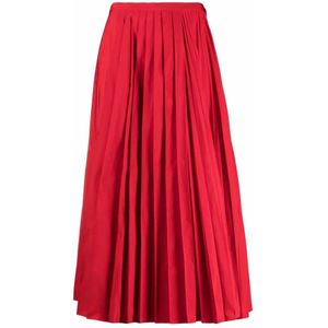 Valentino, Dames, Rokken, Rood, Maat: XS Katoen,