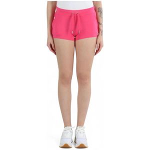 Juicy Couture, Dames, Korte broeken, Roze, Maat: M Poliester,