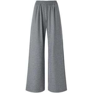 Pinko, Dames, Broeken, Grijs, Maat: L Wol,