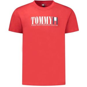 Tommy Hilfiger, Heren, Tops, Rood, Maat: XL Katoen,