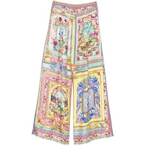 Camilla, Dames, Broeken, Veelkleurig, Maat: M Zijde,