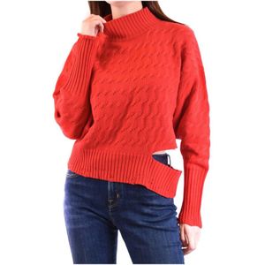 Pinko, Dames, Truien, Rood, Maat: XS Katoen,