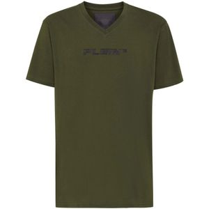 Philipp Plein, Heren, Tops, Groen, Maat: XL Katoen,