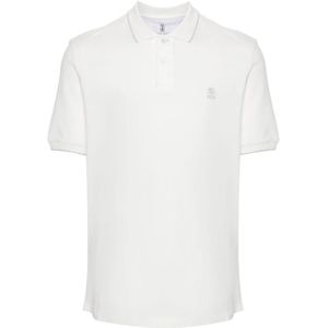 Brunello Cucinelli, Heren, Tops, Wit, Maat: 2XL