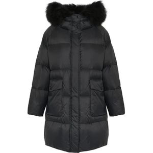 Yves Salomon, Dames, Mantels, Zwart, Maat: XS Wol,