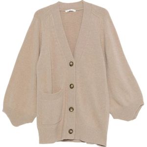 3311, Dames, Truien, Beige, Maat: M