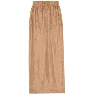 Max Mara, Dames, Rokken, Bruin, Maat: S Viscose,