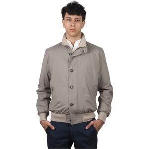 Barba, Heren, Jassen, Grijs, Maat: XL Poliester,