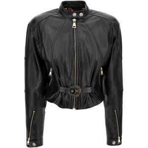 Versace, Dames, Jassen, Zwart, Maat: XS