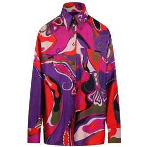 Pucci, Dames, Blouses & Shirts, Veelkleurig, Maat: L