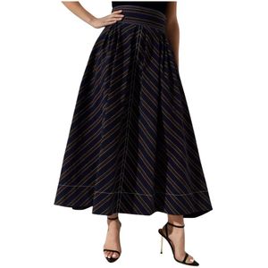 Tory Burch, Dames, Rokken, Bruin, Maat: S Katoen,