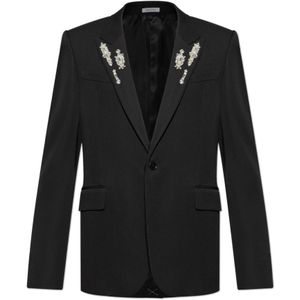 Alexander McQueen, Heren, Jassen, Zwart, Maat: L Wol,