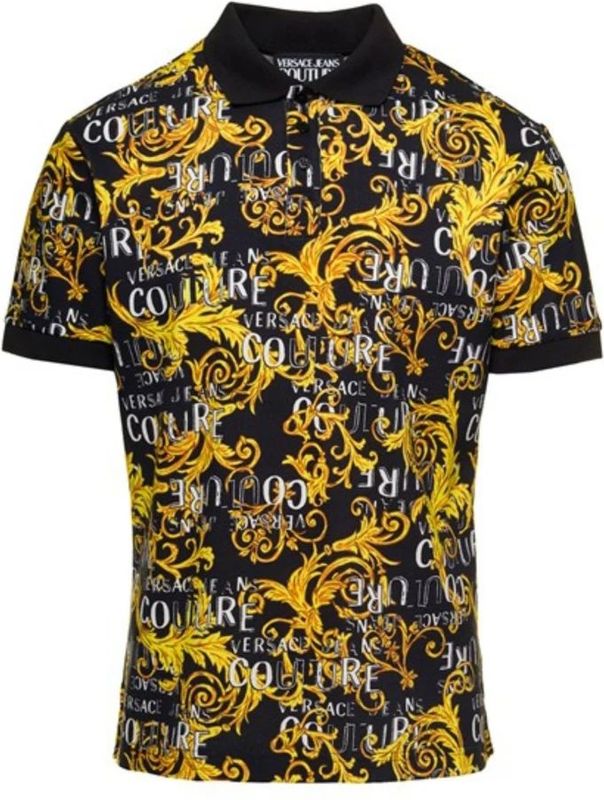 Versace Jeans Couture - GAG6S0 - Polo T-Shirt - Zwart - Korte Mouw
