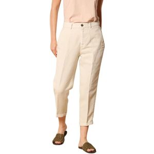 Mason's, Dames, Broeken, Beige, Maat: XS Linnen,
