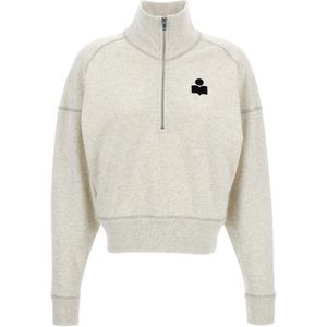 Marant étoile, Dames, Sweatshirts & Hoodies, Grijs, Maat: XS Katoen,