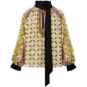 La DoubleJ, Dames, Blouses & Shirts, Veelkleurig, Maat: M Zijde,