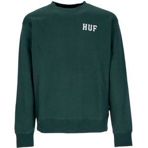 Huf, Heren, Sweatshirts & Hoodies, Groen, Maat: XL Katoen,