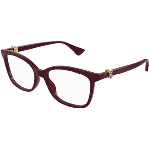 Cartier - Ct 0493O - Accessoires - Rood - Metalen Frame