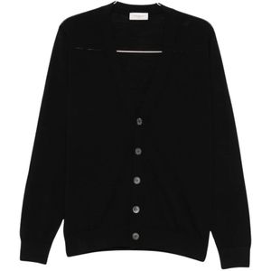 Piacenza 1733, Heren, Truien, Zwart, Maat: L Kasjmier,