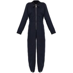 Victoria Beckham, Dames, Jumpsuits & Playsuits, Blauw, Maat: S Wol,