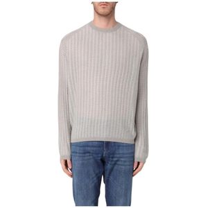 Emporio Armani, Heren, Truien, Beige, Maat: S