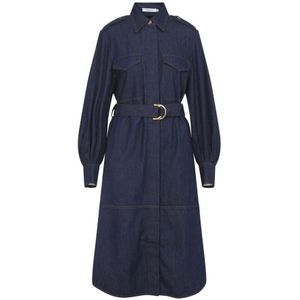 Zimmermann, Dames, Jurken, Blauw, Maat: L Katoen,