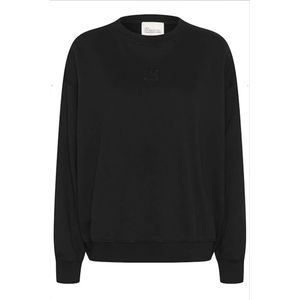 My Essential Wardrobe, Dames, Sweatshirts & Hoodies, Zwart, Maat: L Katoen,