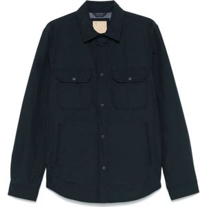 Woolrich - Overhemd - Prussian Blue - Katoen - Drukknoopsluiting