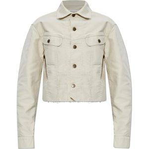 Maison Margiela, Dames, Jassen, Wit, Maat: XS Katoen,