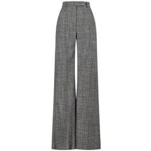 Valentino Garavani, Dames, Broeken, Grijs, Maat: XS Wol,